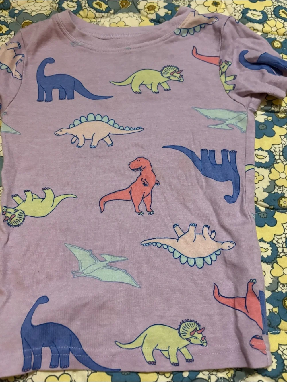 Carter's girls size 5t dinosaur pajama set